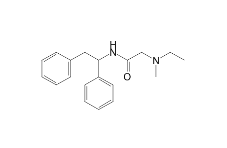 N-(1,2-diphenylethyl)-2-(ethylmethylamino)acetamide
