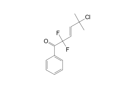 5-CHLORO-2,2-DIFLUORO-5-METHYL-1-PHENYLHEX-3-EN-1-ONE