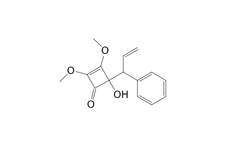 2,3-Dimethoxy-4-hydroxy-4-(1-phenyl-2-propenyl)-2-cyclobuten-1-one