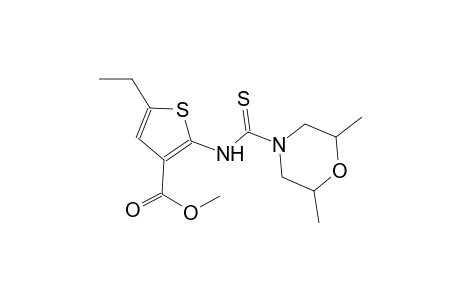 methyl 2-{[(2,6-dimethyl-4-morpholinyl)carbothioyl]amino}-5-ethyl-3-thiophenecarboxylate
