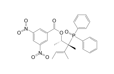 4-Hexen-2-ol, 3-(diphenylphosphinyl)-3,4-dimethyl-, 3,5-dinitrobenzoate, [R*,S*-(E)]-(.+-.)-