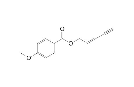 p-Anisic acid, pent-2-en-4-ynyl ester