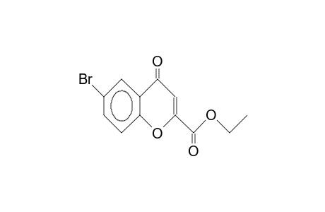 4H-1-Benzopyran-2-carboxylic acid, 6-bromo-4-oxo-, ethyl ester