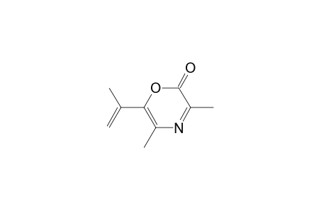 2H-1,4-Oxazin-2-one, 3,5-dimethyl-6-(1-methylethenyl)-