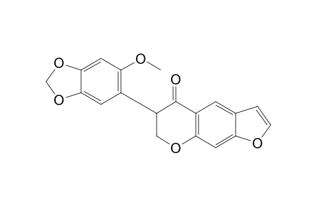 6,7-dihydro-6-(6-methoxy-1,3-benzodioxol-5-yl)-5H-furo[3,2-g][1]benzopyran-5-one