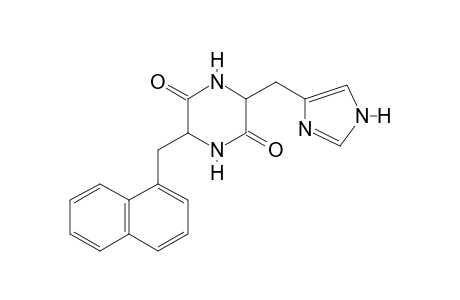 3-(3H-imidazol-4-ylmethyl)-6-(1-naphthylmethyl)piperazine-2,5-quinone
