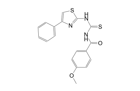 N-(4-methoxybenzoyl)-N'-(4-phenyl-1,3-thiazol-2-yl)thiourea