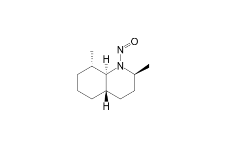N-Nitroso-2.beta.,8.alpha.-dimethyl-trans-decahydroquinoline