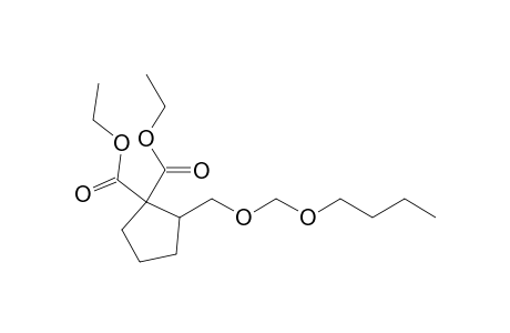 Diethyl 2-[(butoxymethoxy)methyl]cyclopentane-1,1-dicarboxylate