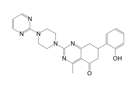 5(6H)-quinazolinone, 7,8-dihydro-7-(2-hydroxyphenyl)-4-methyl-2-[4-(2-pyrimidinyl)-1-piperazinyl]-