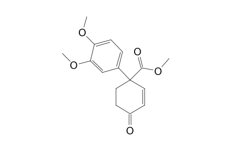 1-(3,4-dimethoxyphenyl)-4-keto-cyclohex-2-ene-1-carboxylic acid methyl ester