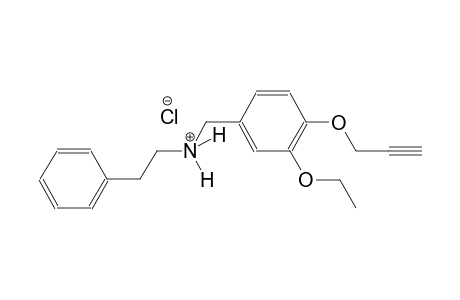 N-[3-ethoxy-4-(2-propynyloxy)benzyl]-2-phenylethanaminium chloride
