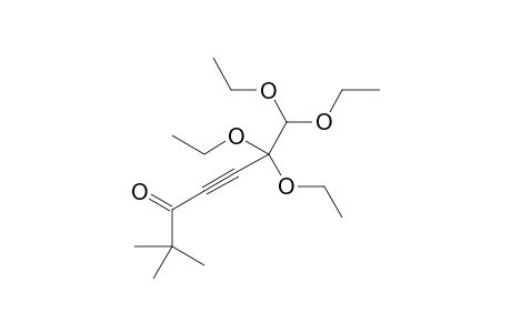 6,6,7,7-Tetraethoxy-2,2-dimethylhept-4-yn-3-one