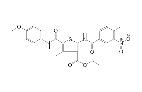ethyl 5-[(4-methoxyanilino)carbonyl]-4-methyl-2-[(4-methyl-3-nitrobenzoyl)amino]-3-thiophenecarboxylate