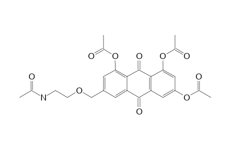 1,3,8-TRI-O-ACETOXY-6-(OMEGA-2-ACETAMINOETHOXYMETHYL)-ANTHRACENE-9,10-DIONE