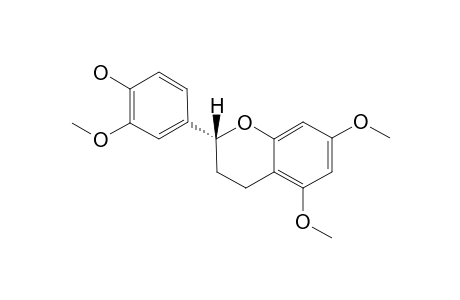 (2S)-4'-HYDROXY-5,7,3'-TRIMETHOXYFLAVAN