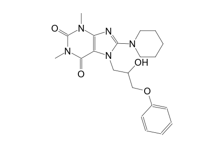 7-(2-hydroxy-3-phenoxypropyl)-1,3-dimethyl-8-(1-piperidinyl)-3,7-dihydro-1H-purine-2,6-dione