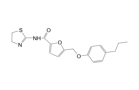 N-(4,5-dihydro-1,3-thiazol-2-yl)-5-[(4-propylphenoxy)methyl]-2-furamide