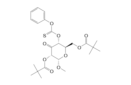 METHYL-4-(PHENOXYTHIOCARBONYL)-2,6-DI-O-PIVALOYL-ALPHA-D-RIBO-HEXOPYRANOSID-3-ULOSE