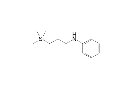 N-(2-Methyl-3-(trimethylsilyl)propyl)-2-methylaniline