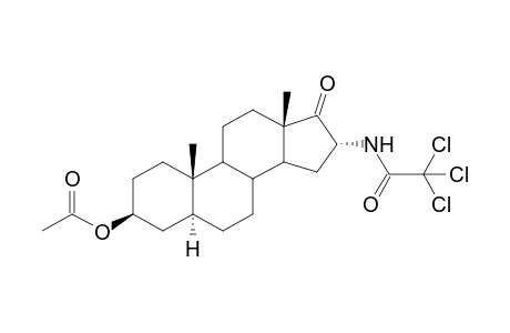16.alpha.-(Trichloroacetamido)-17-oxo-5.alpha.-androstan-3.beta.-yl acetate
