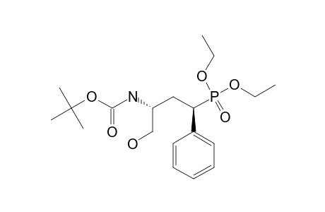 (1R,3S)-(3-(N-TERT.-BUTOXYCARBONYL)-AMINO-4-HYDROXY-1-PHENYLBUTYL)-PHOSPHONIC-ACID-DIETHYLESTER