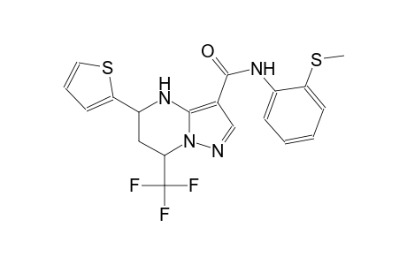 N-[2-(methylsulfanyl)phenyl]-5-(2-thienyl)-7-(trifluoromethyl)-4,5,6,7-tetrahydropyrazolo[1,5-a]pyrimidine-3-carboxamide