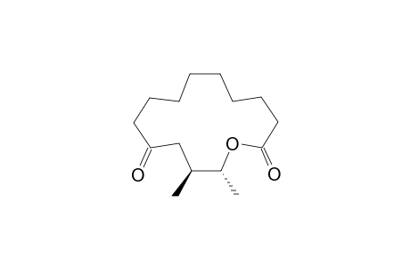 (12S,13R)-(-)-12-Methyl-10-oxa-13-tetradecanolide