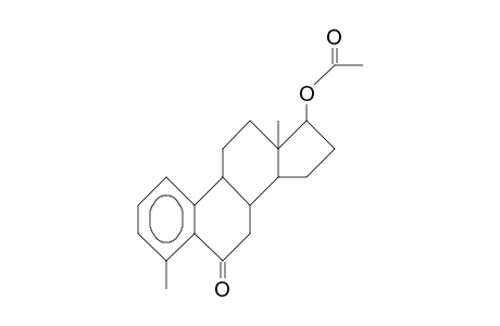 17b-Acetoxy-4-methyl-estra-1,3,5(10)-trien-6-one