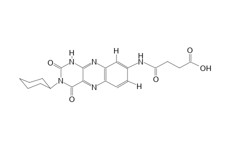 4-[(3-cyclohexyl-2,4-dioxo-1,2,3,4-tetrahydrobenzo[g]pteridin-8-yl)amino]-4-oxobutanoic acid