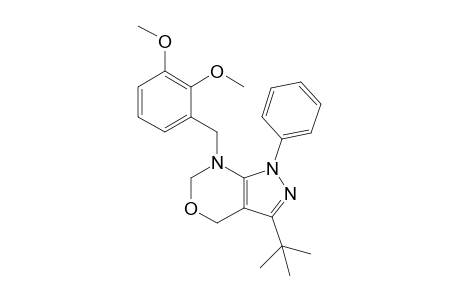 7-(2,3-Dimethoxybenzyl)-3-tert-butyl-1-phenyl-1,4,6,7-tetrahydropyrazolo[3,4-d][1,3]-oxazine