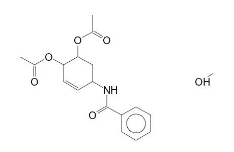 CYCLOHEXENE, 3R,4C-BIS(ACETOXY)-6C-BENZAMIDO-5T-METHOXY-