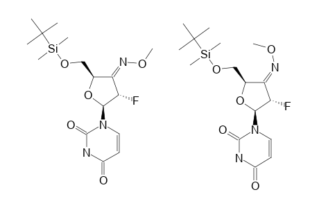 1-[(E)/(Z)-2',3'-DIDEOXY-2'-FLUORO-3'-(METHOXYIMINO)-5'-O-TERT.-BUTYLDIMETHYLSILYL-BETA-D-ERYTHRO-PENTOFURANOSYL]-URACIL