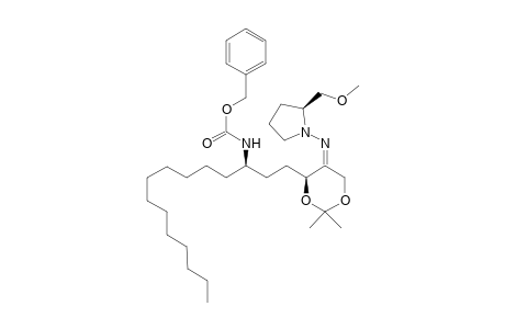 (1R,2S,4S)-(5Z)-(+)-Benzyl-N-{1-[2-(5-{[2-methoxymethyl]pyrrolidin-1-yl]imino}-2,2-dimethyl-1,3-dioxan-4-yl)ethyltridecyl]carbamate