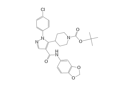 1-piperidinecarboxylic acid, 4-[4-[(1,3-benzodioxol-5-ylamino)carbonyl]-1-(4-chlorophenyl)-1H-pyrazol-5-yl]-, 1,1-dimethylethyl ester