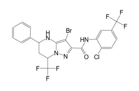 3-bromo-N-[2-chloro-5-(trifluoromethyl)phenyl]-5-phenyl-7-(trifluoromethyl)-4,5,6,7-tetrahydropyrazolo[1,5-a]pyrimidine-2-carboxamide