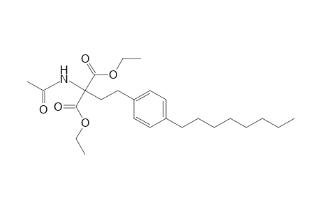 Diethyl 2-acetamido-2-[2-(4-octylphenyl)ethyl]malonate