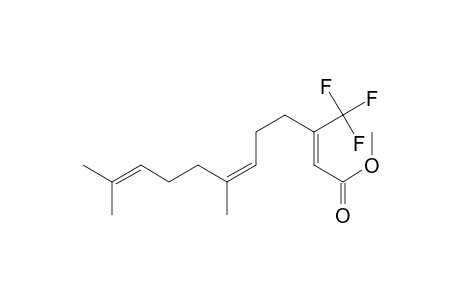 2,6,10-Dodecatrienoic acid, 7,11-dimethyl-3-(trifluoromethyl)-, methyl ester, (Z,Z)-
