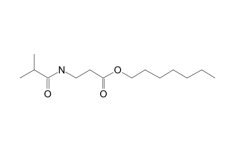 .beta.-Alanine, N-isobutyryl-, heptyl ester