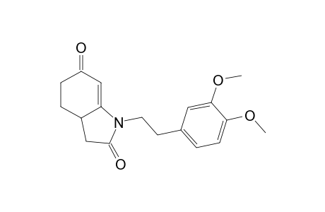 1-(3,4-Dimethoxyphenethyl)-3,3a,4,5-tetrahydro-1H-indole-2,6-dione