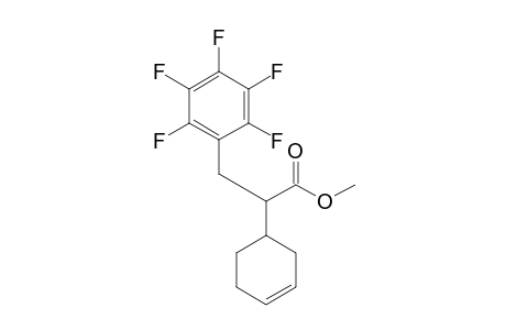 2-(1-cyclohex-3-enyl)-3-(2,3,4,5,6-pentafluorophenyl)propanoic acid methyl ester
