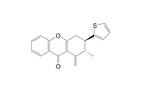 (2S,3R)-2-Methyl-1-methylene-3-thiophen-2-yl-1,2,3,4-tetrahydro-xanthen-9-one