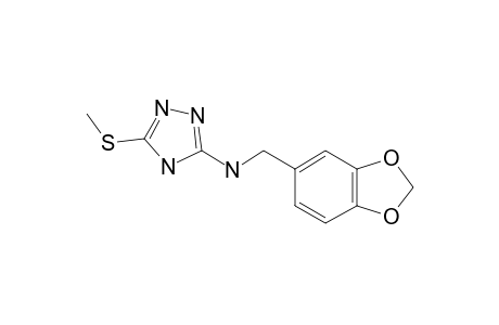 3-Methylthio-5-piperonylamino-1,2,4-triazole