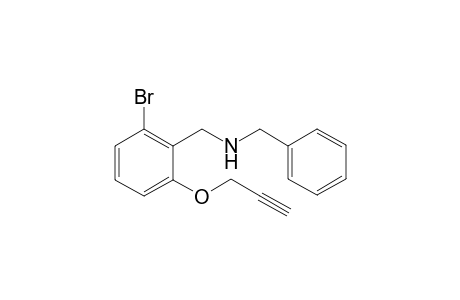N-benzyl-1-(2-bromo-6-(prop-2-yn-1-yloxy)phenyl)methanamine