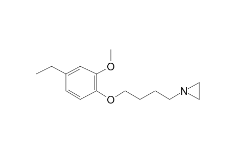 Benzenol, 4-ethyl-2-methoxy-o-[4-[1-cycloazapropyl]-N-butyl]-