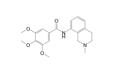 N-(2-methyl-1,2,3,4-tetrahydro-8-isoquinolyl)-3,4,5-trimethoxybenzamide