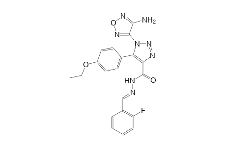 1-(4-amino-1,2,5-oxadiazol-3-yl)-5-(4-ethoxyphenyl)-N'-[(E)-(2-fluorophenyl)methylidene]-1H-1,2,3-triazole-4-carbohydrazide