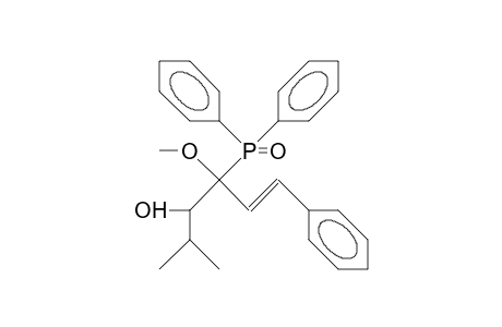 (E)-(3S,4R)-4-Diphenylphosphinoyl-4-methoxy-2-methyl-6-phenyl-hex-5-en-3-ol