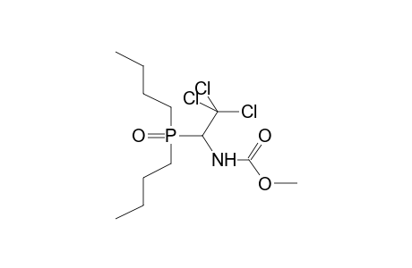DIBUTYL(1-N-CARBMETHOXYAMINO-2,2,2-TRICHLOROETHYL)PHOSPHINE OXIDE