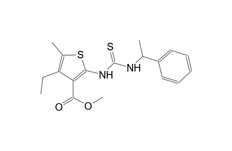 methyl 4-ethyl-5-methyl-2-({[(1-phenylethyl)amino]carbothioyl}amino)-3-thiophenecarboxylate